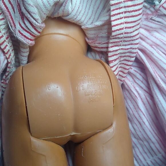 Mattel Doll 1966 with Striped Dress Japan - Picture 4 of 6